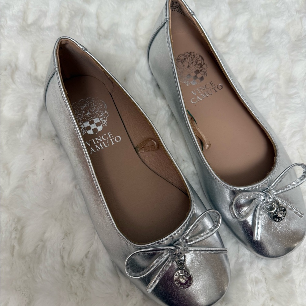 Vince Camuto Metallic Silver Dress Shoes